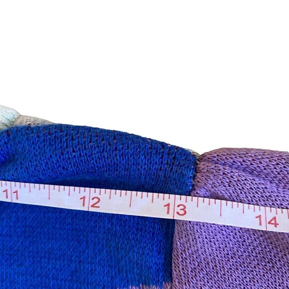 NWOT White Modcoth Chevron Pattern Cap Sleeve Sweater - Picture 10 of 12